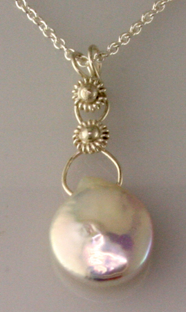 Coin Pearl Pendant