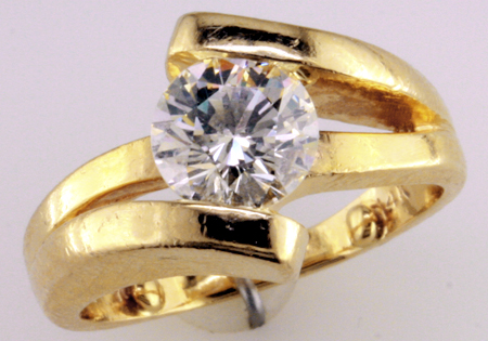 Custom Channel-Set Diamond Ring