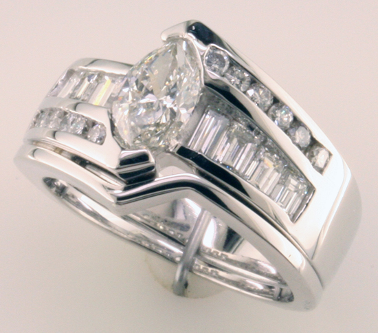 Custom Marquise Diamond Ring