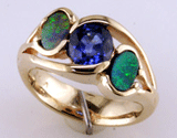 Custom Sapphire & Opal Ring