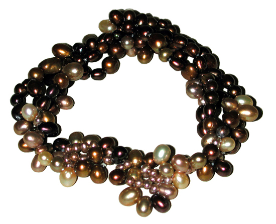 Dyed Cultured Pearl Bracelet