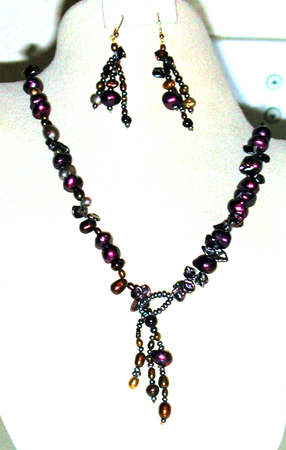 Dyed Freshwater Pearl Necklace