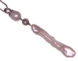 14k Stick Pearl Pendant