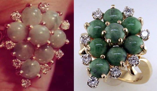 Jade & Diamond Ring