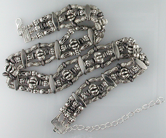 Pewter Bead Necklace