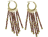 14k Ruby Bead Earrings