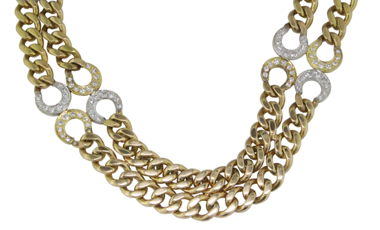 18k Vintage Diamond Necklace
