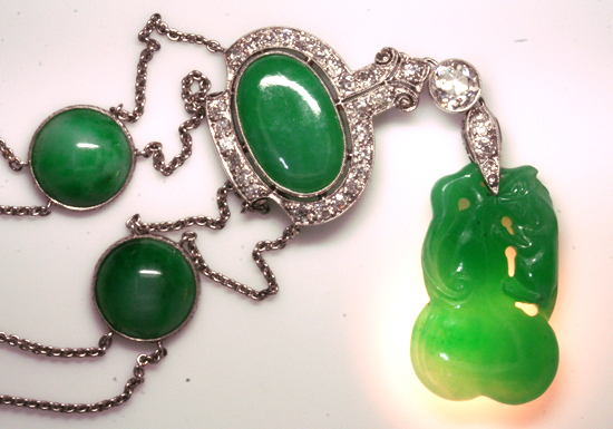 Art Deco Jadeite Necklace- A Lesson in Appraising Jade - Mardon ...