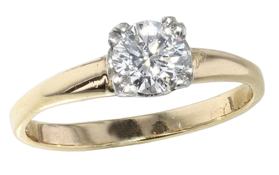 Vintage Diamond Solitaire Ring - Mardon Jewelers